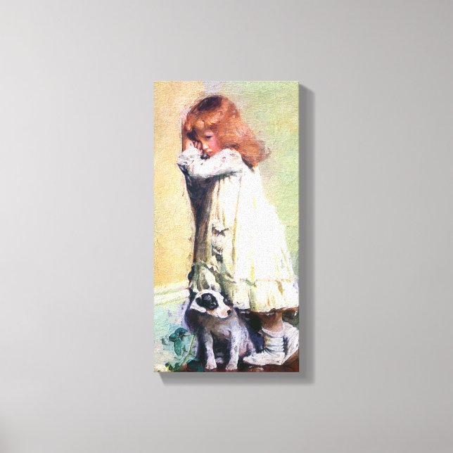 In Disgrace Vintage Oil Painting Canvas Print (Front)