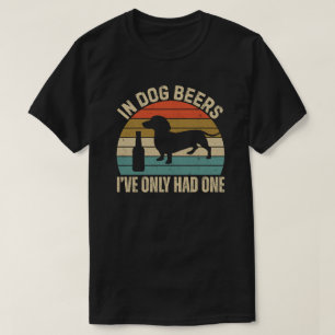 In Dog Beers Funny Dachshund Beer Clothing Gift T-Shirt