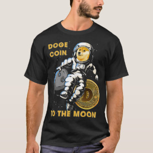 In Dogecoin To the Moon Crypto Funny Doge Coin  T-Shirt