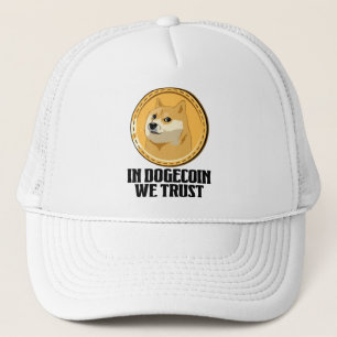 In Dogecoin We Trust Funny Crypto Cryptocurrency Trucker Hat