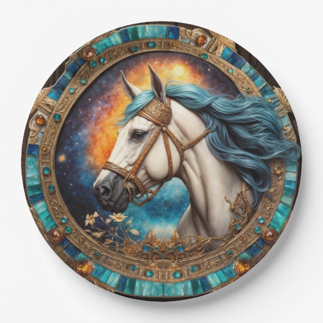 In Dreams I Ride Paper Plate (Front)