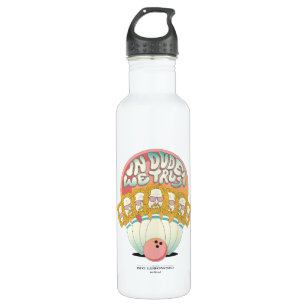 "In Dude We Trust" Psychedelic Bowling Pins 710 Ml Water Bottle