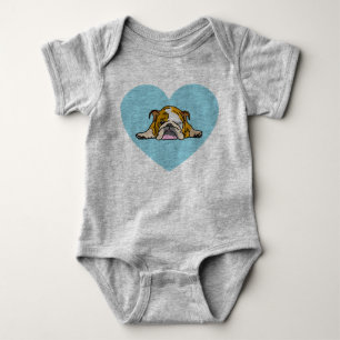in English Bulldogge Bully Baby Bodysuit