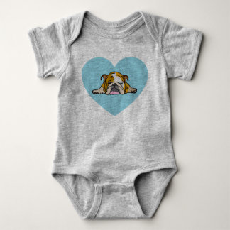 in English Bulldogge Bully Baby Bodysuit