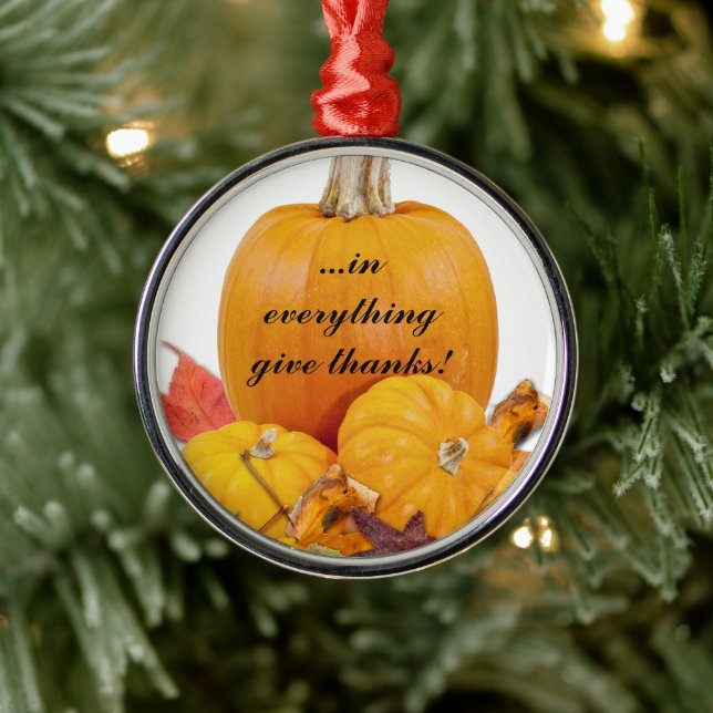 In Everything Give Thanks! Metal Tree Decoration (Tree)