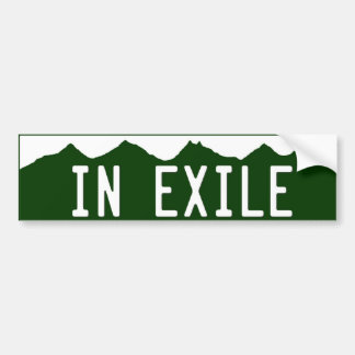 in_exile bumper sticker