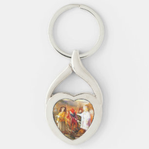 In Fairyland John Anster Fitzgerald Key Ring