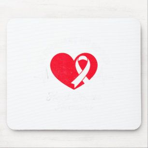 In february go red for heart disease awareness mouse mat