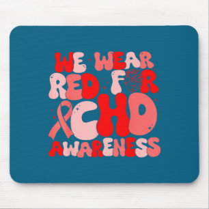 In February We Wear Red Chd Awareness Heart Diseas Mouse Mat