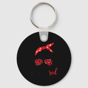 In February We Wear Red - Heart Health Awareness C Key Ring
