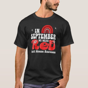 In February We Wear Red Rainbow Heart Disease Awar T-Shirt