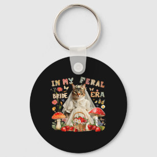 in Feral Bride Era Cat Wedding Bachelorette Party Key Ring