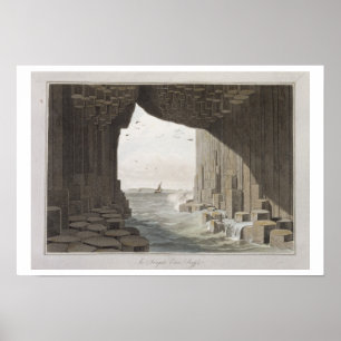 In Fingal's Cave, Staffa, from 'A Voyage Around Gr Poster