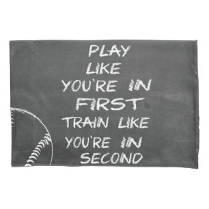 In first baseball motivational pillowcase