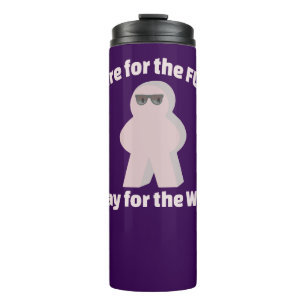 In For Fun Stay For Win Game Humor Thermal Tumbler