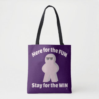 In For Fun Stay For Win Game Humour Tote Bag