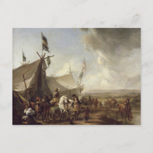 In front of the Market Tent Postcard