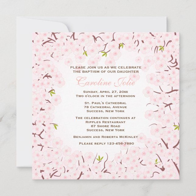 In Full Bloom Invitation (Front)