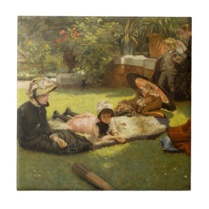 In Full Sunlight (En plein soleil) James Tissot Tile
