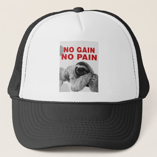 in gain in pain trucker hat (Front)