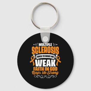 In God Ms Awareness Multiple Sclerosis Survivor Key Ring
