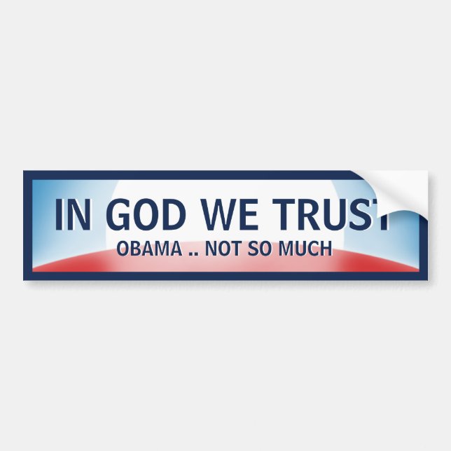 In God Not Obama Bumper Sticker (Front)