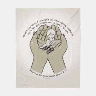 In God’s Hands Fleece Blanket