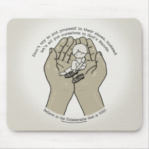 In God’s Hands Mouse Mat