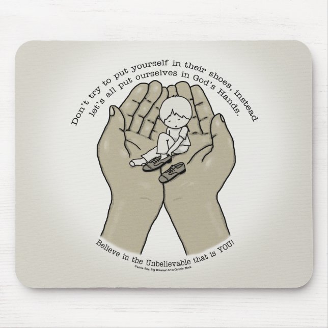 In God’s Hands Mouse Mat (Front)
