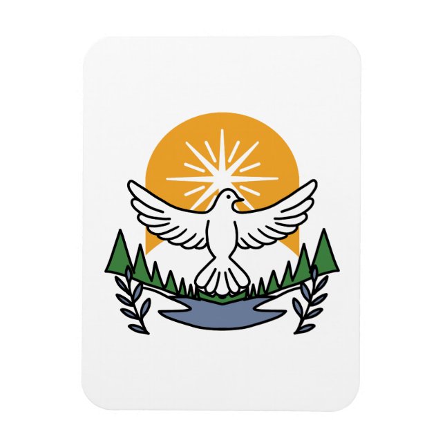 In God’s Spirit We Rise – Faith and Freedom Magnet (Vertical)