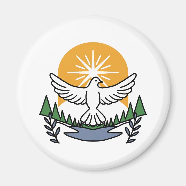 In God’s Spirit We Rise – Faith and Freedom Magnet (Front)