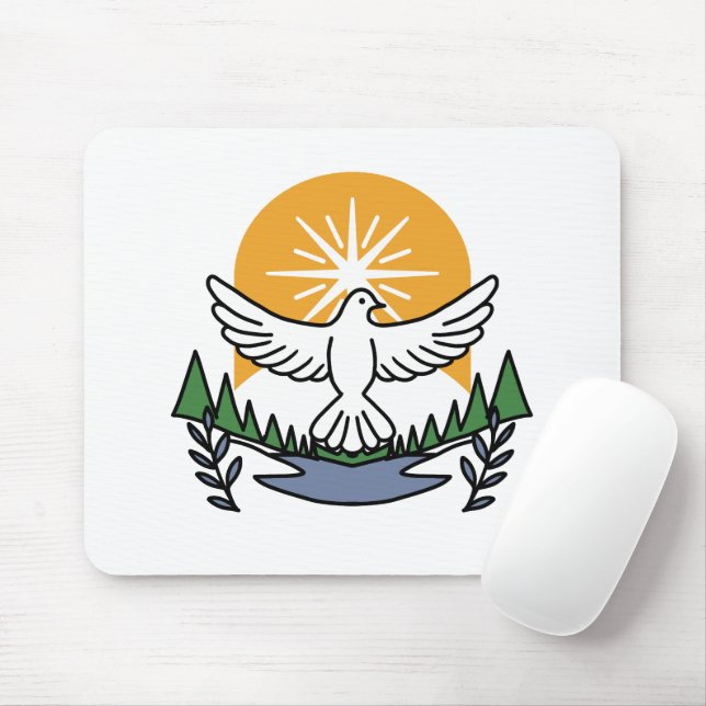 In God’s Spirit We Rise – Faith and Freedom Mouse Mat (With Mouse)