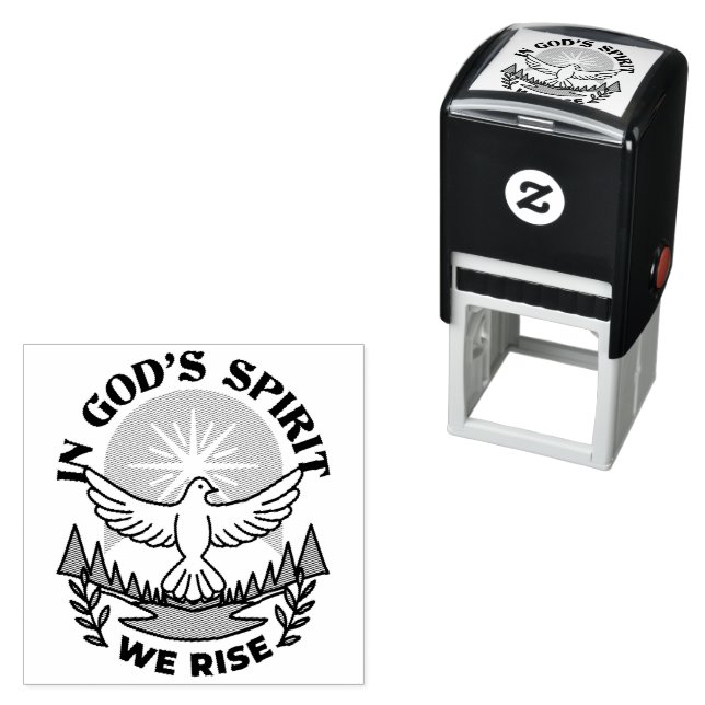 In God’s Spirit We Rise – Faith and Freedom Self-inking Stamp (In Situ)