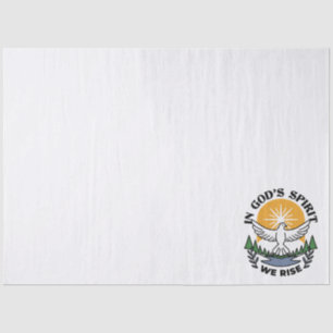 In God’s Spirit We Rise – Faith and Freedom Tissue Paper