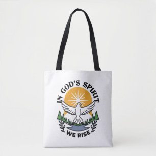 In God’s Spirit We Rise – Faith and Freedom Tote Bag