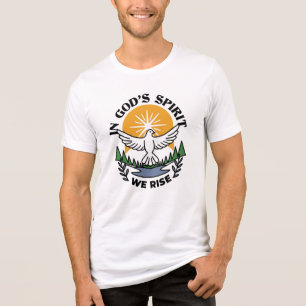 In God’s Spirit We Rise – Faith and Freedom Tri-Blend Shirt