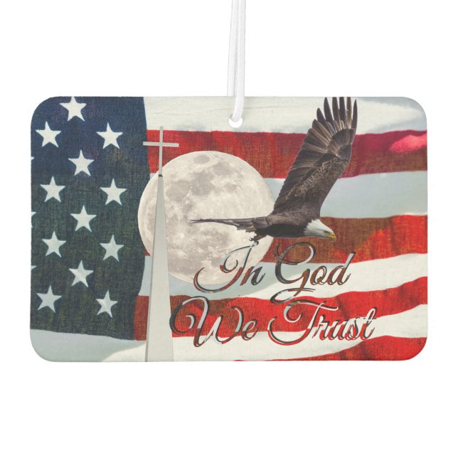 In God We Trust Air Freshener (Back)