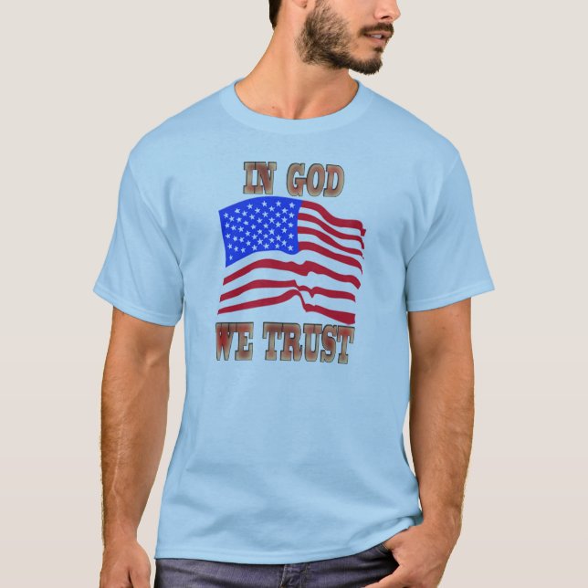 In God We Trust American Flag Shirt (Front)