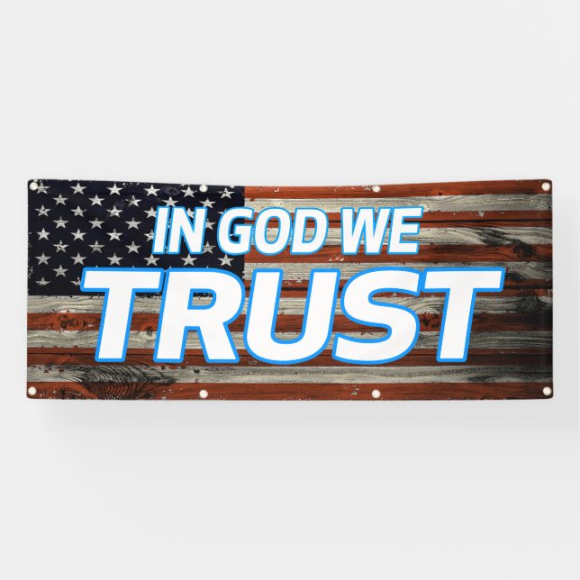 In God We Trust Banner (Horizontal)