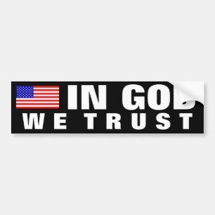 In God We Trust Bumper Sticker