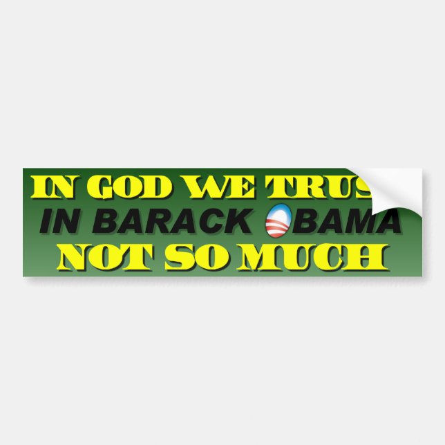 In God We Trust Bumper Sticker (Front)