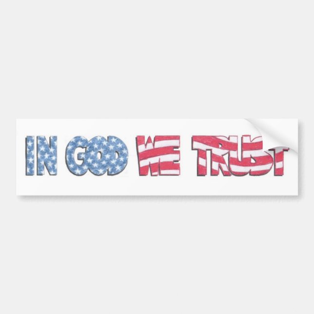 In God We Trust Bumper Sticker (Front)
