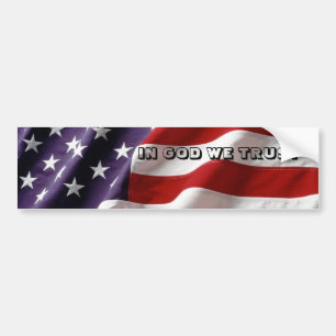 IN GOD WE TRUST BUMPER STICKER