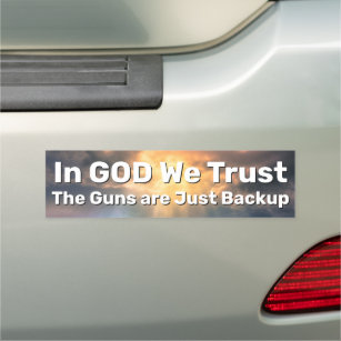 In God We Trust car magnet