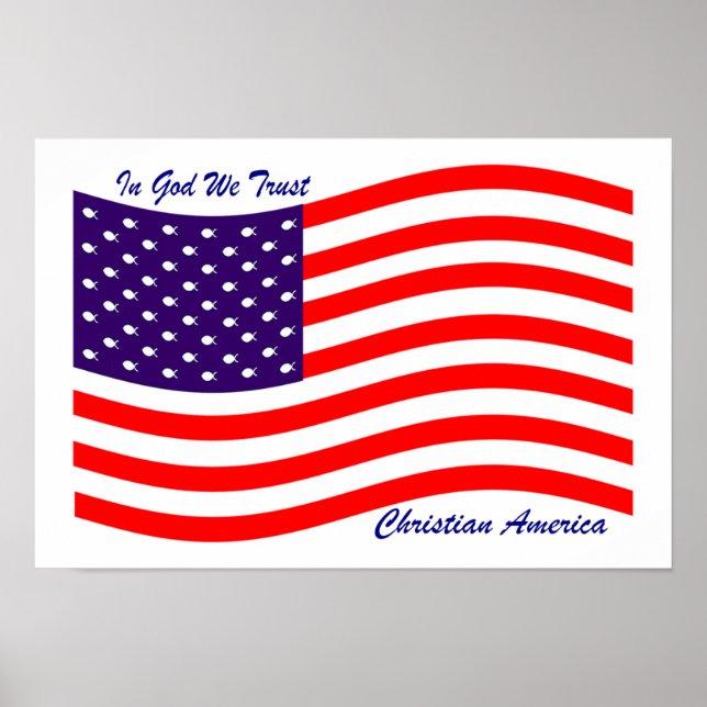 In God We Trust ~ Christian America Poster (Front)