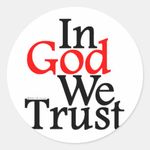 In GOD We Trust Classic Round Sticker