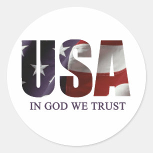 In God We Trust Classic Round Sticker