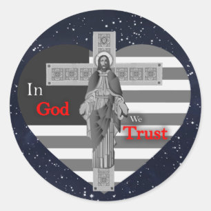 In God we Trust Classic Round Sticker
