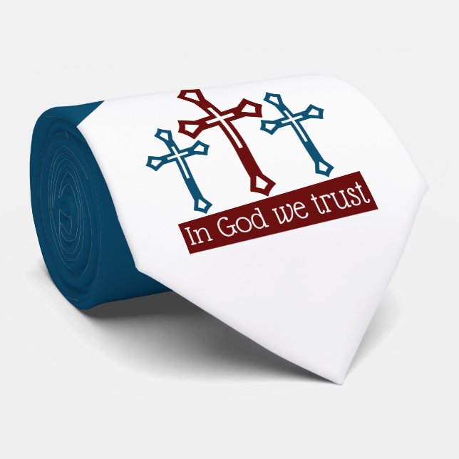 In God We Trust, Crucifix Tie (Rolled)