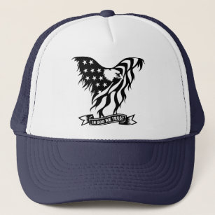 In God We Trust Distressed Flag Hat